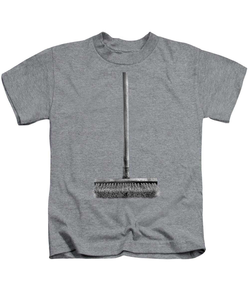 Background Kids T-Shirt featuring the photograph Deck Scrub Brush by YoPedro