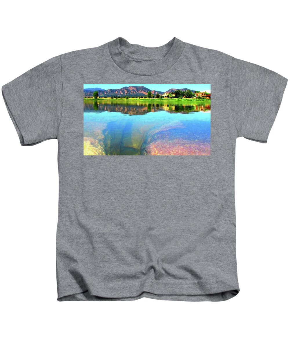 Landscape Kids T-Shirt featuring the photograph Doughnut Lake by Eric Dee