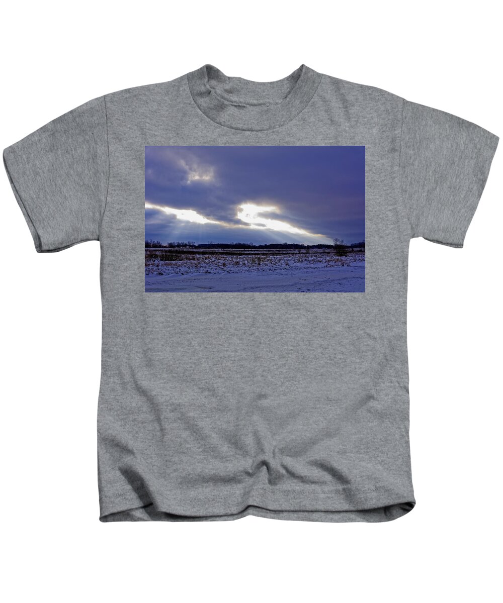 Dragon Light Kids T-Shirt featuring the photograph Dragon light by Peter Ponzio