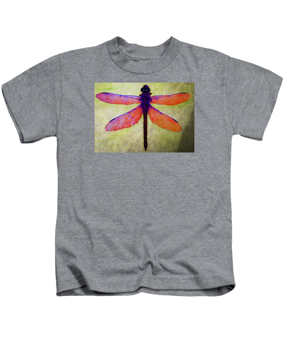 Dragonfly Kids T-Shirt featuring the photograph Dragonfly 7 by Timothy Bulone