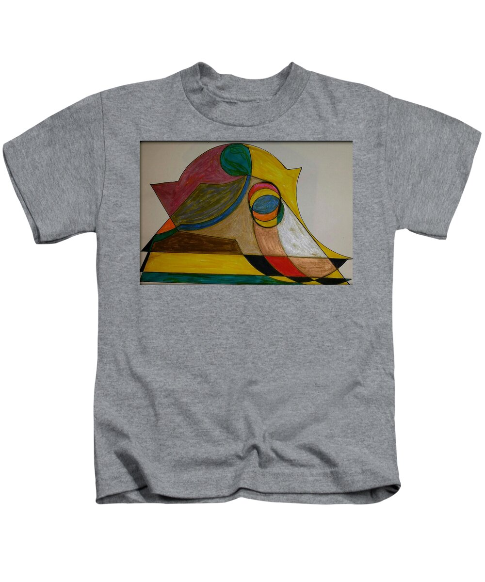 Geometric Art Kids T-Shirt featuring the glass art Dream 2 by S S-ray