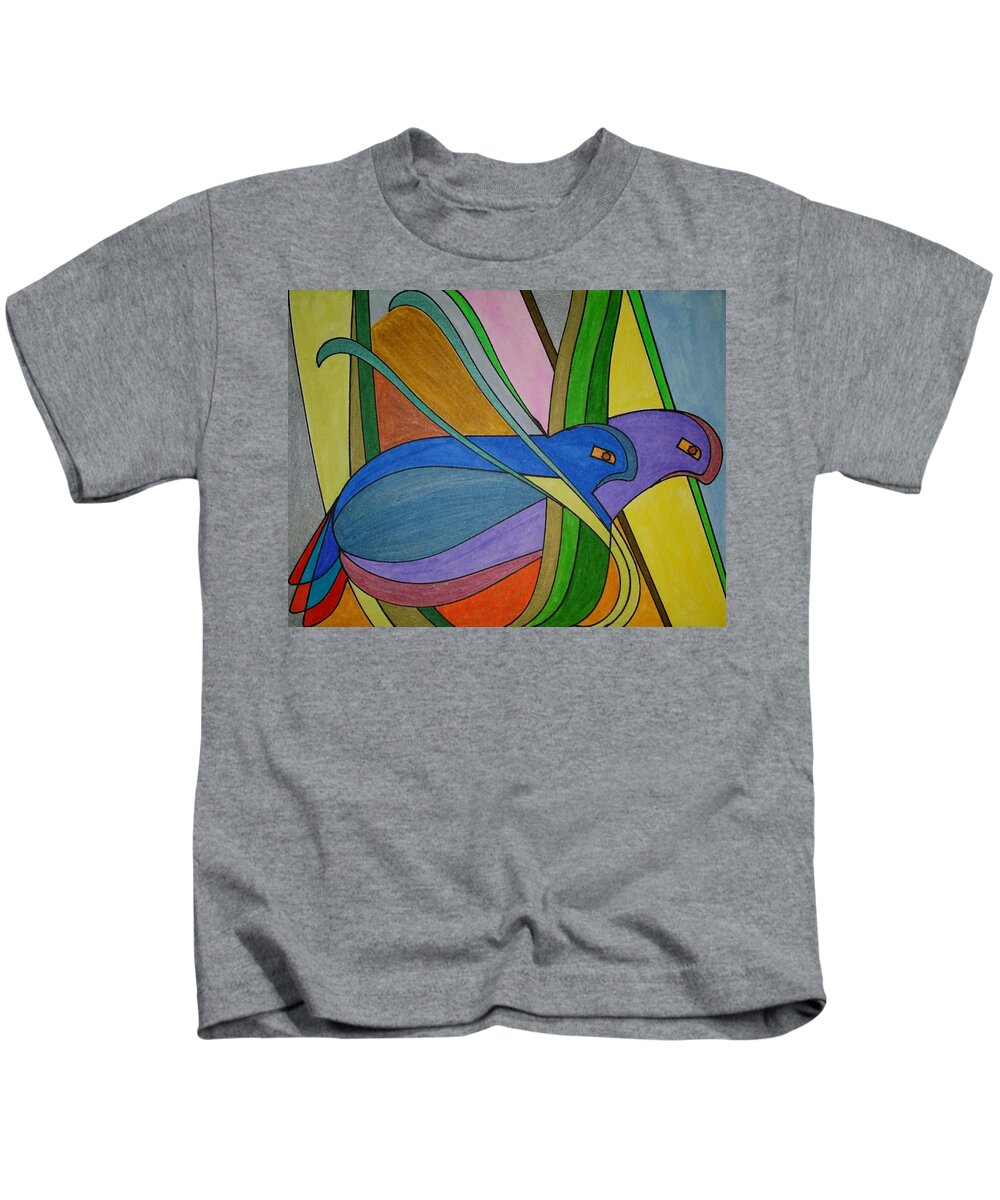 Geometric Art Kids T-Shirt featuring the glass art Dream 223 by S S-ray