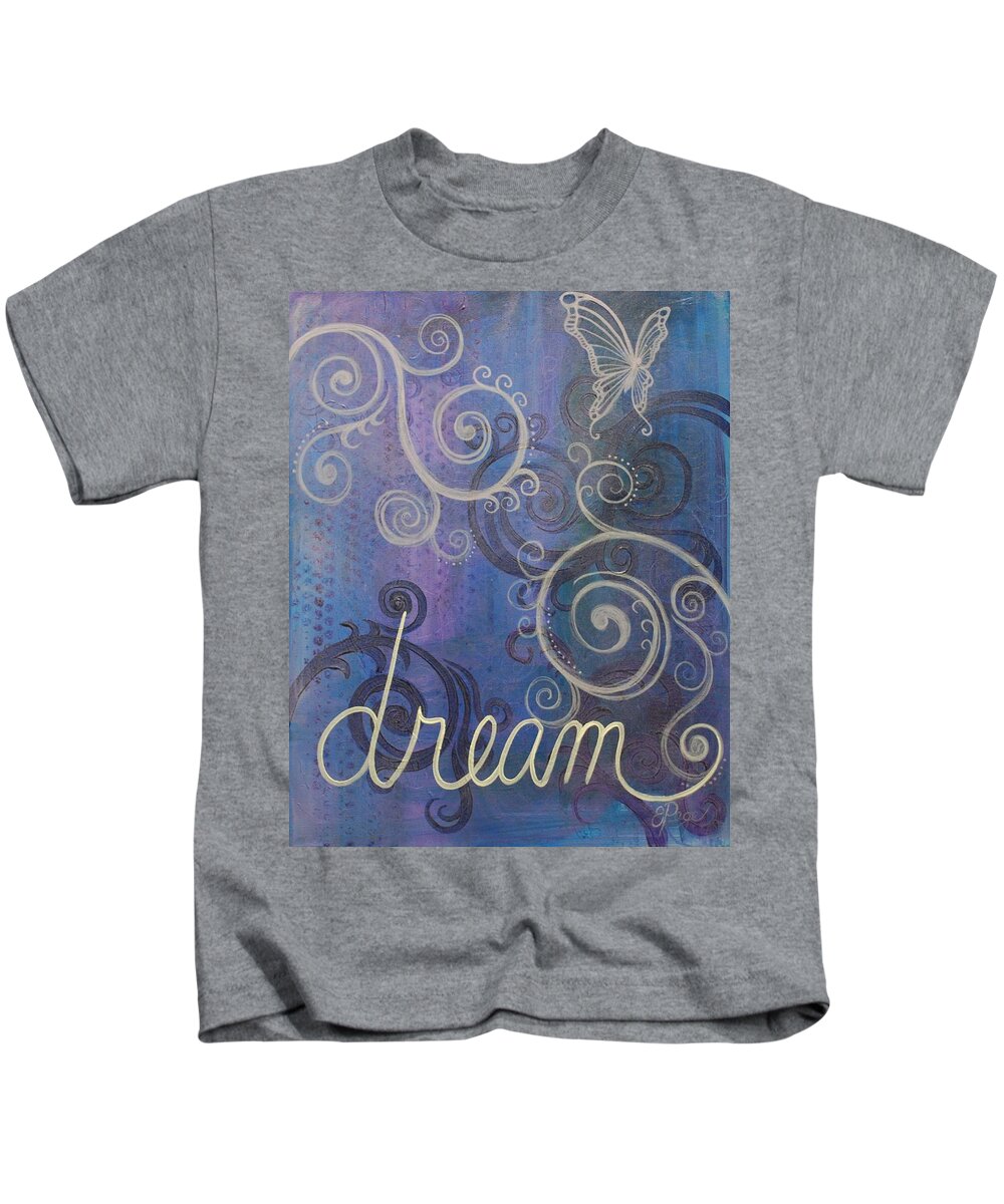 Dream Kids T-Shirt featuring the painting Dream by Emily Page