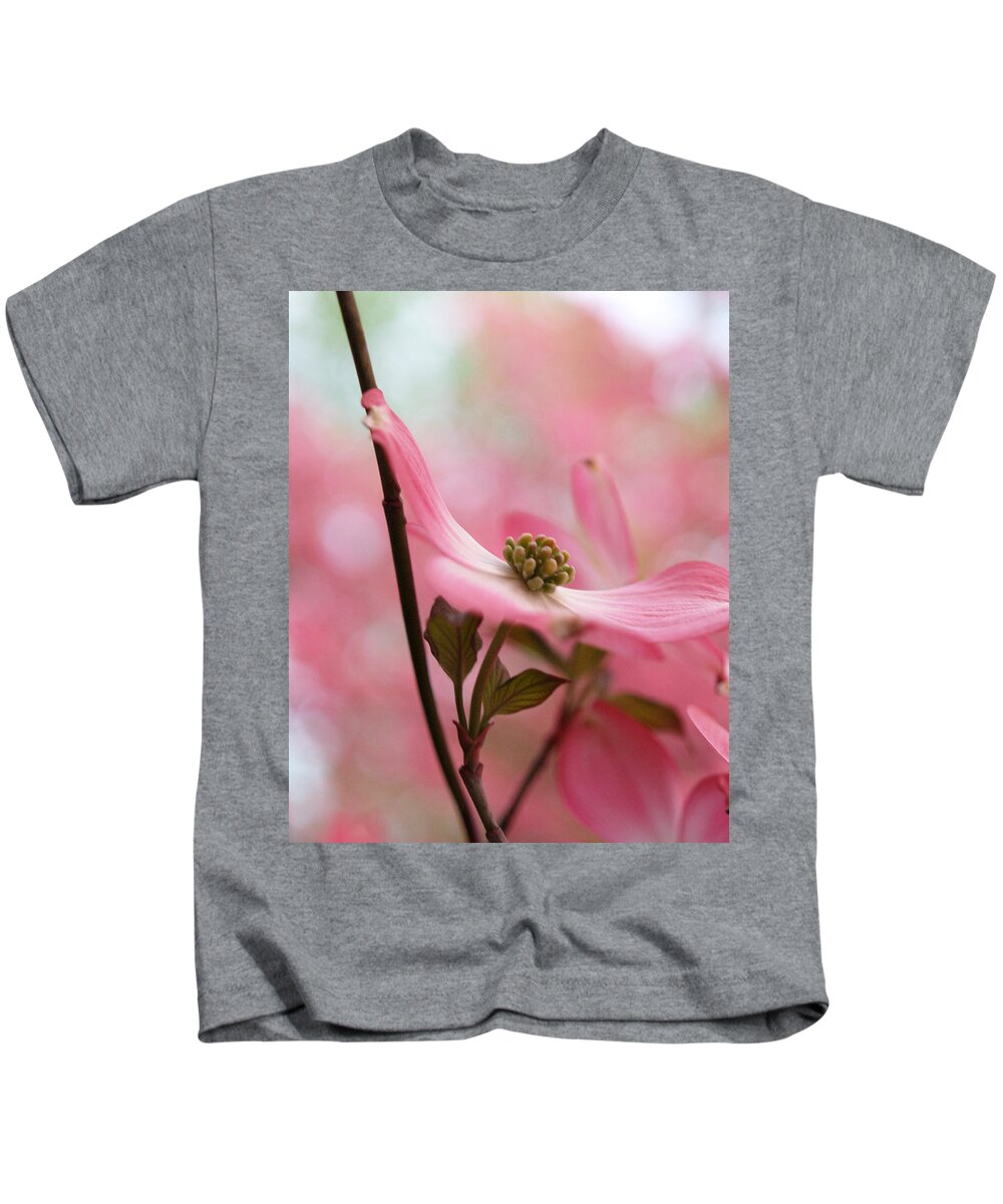 Flowers Kids T-Shirt featuring the photograph Dreamy Pink Blossoms by Dorothy Lee