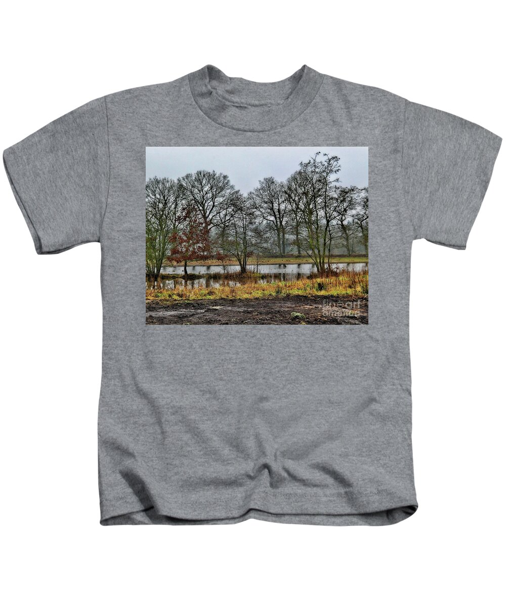 Trees Kids T-Shirt featuring the photograph Drenthe Marsh by Humphrey Isselt