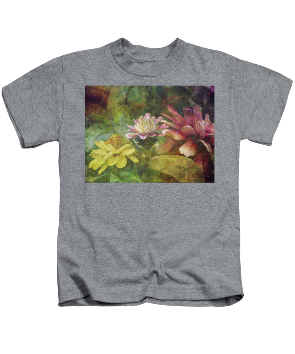 Impressionist Kids T-Shirt featuring the photograph Early Summer Flowers 1304 IDP_2 by Steven Ward