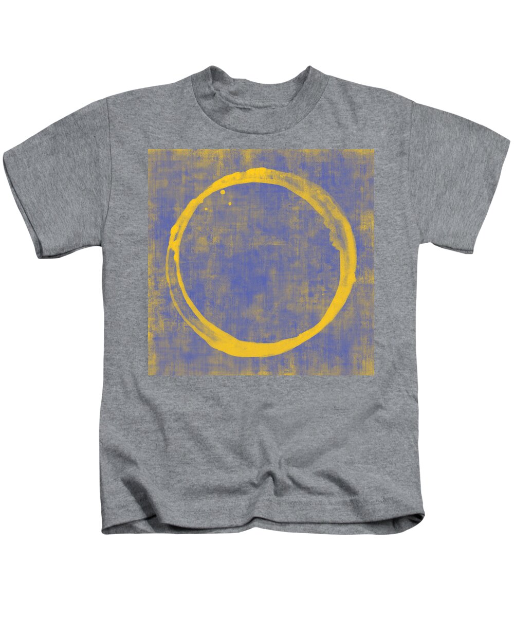 Circle Kids T-Shirt featuring the painting Enso 1 by Julie Niemela