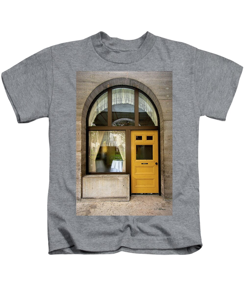 Shapes Kids T-Shirt featuring the photograph Entry Geometrics by Christopher Holmes