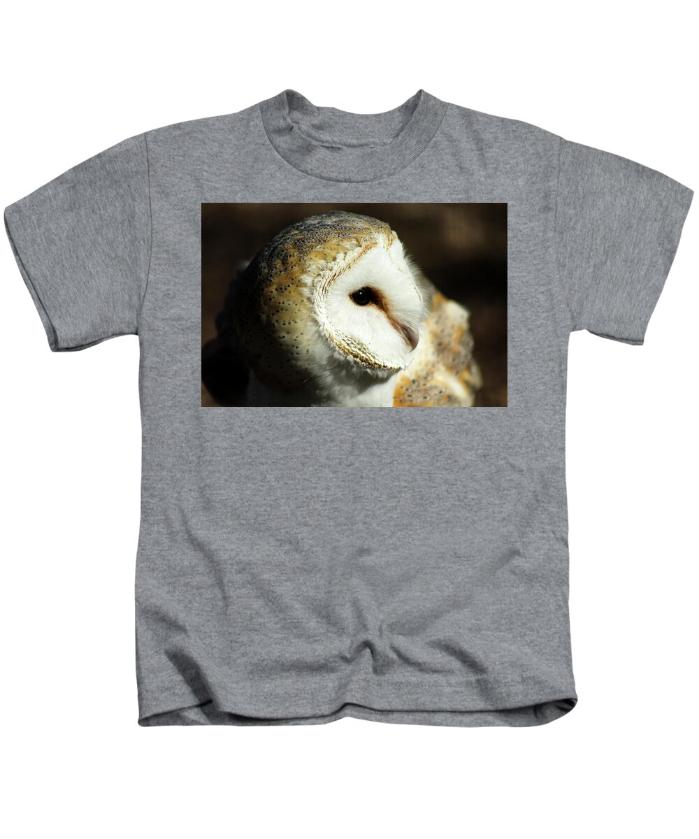 Owl Kids T-Shirt featuring the photograph European Barn Owl by Holly Ross