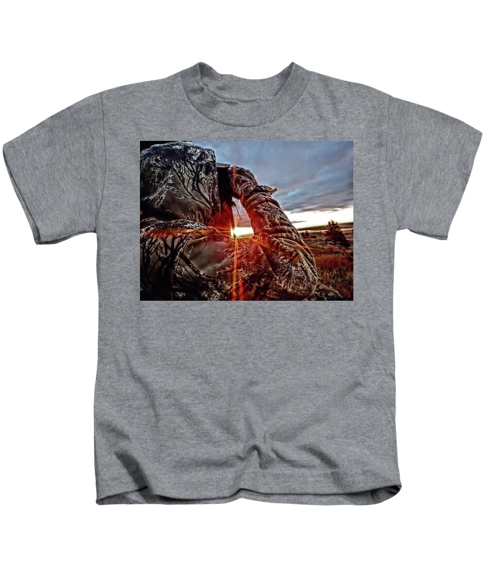 Sunrise Kids T-Shirt featuring the photograph First Light by Donald J Gray