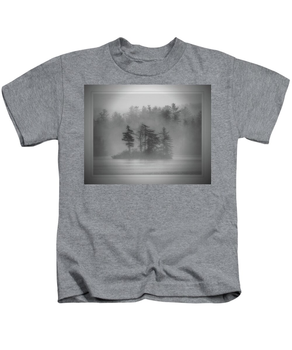Fog Kids T-Shirt featuring the photograph Fog on Hermit Lake by Phyllis Meinke