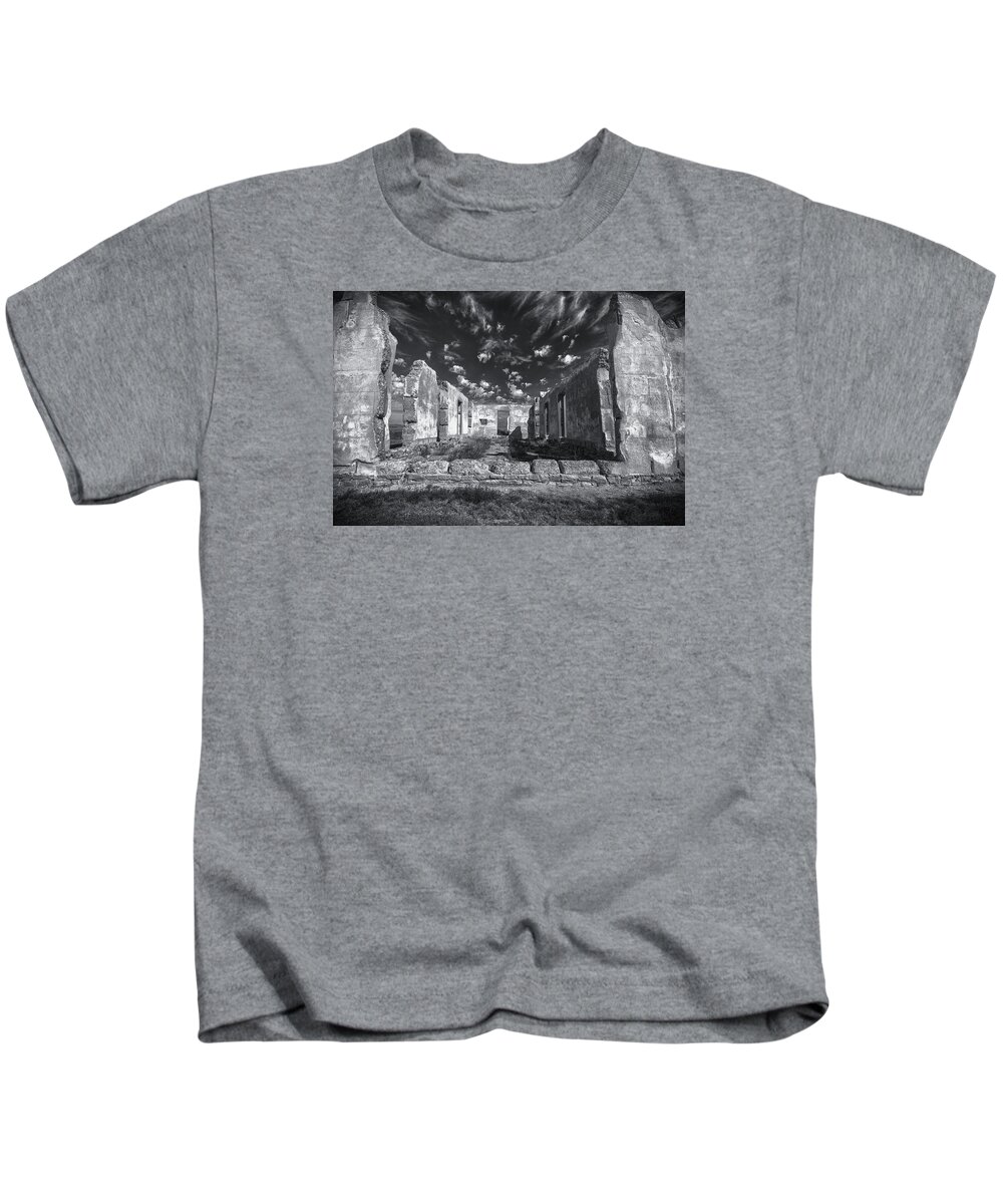 Crystal Yingling Kids T-Shirt featuring the photograph Fort Laramie by Ghostwinds Photography