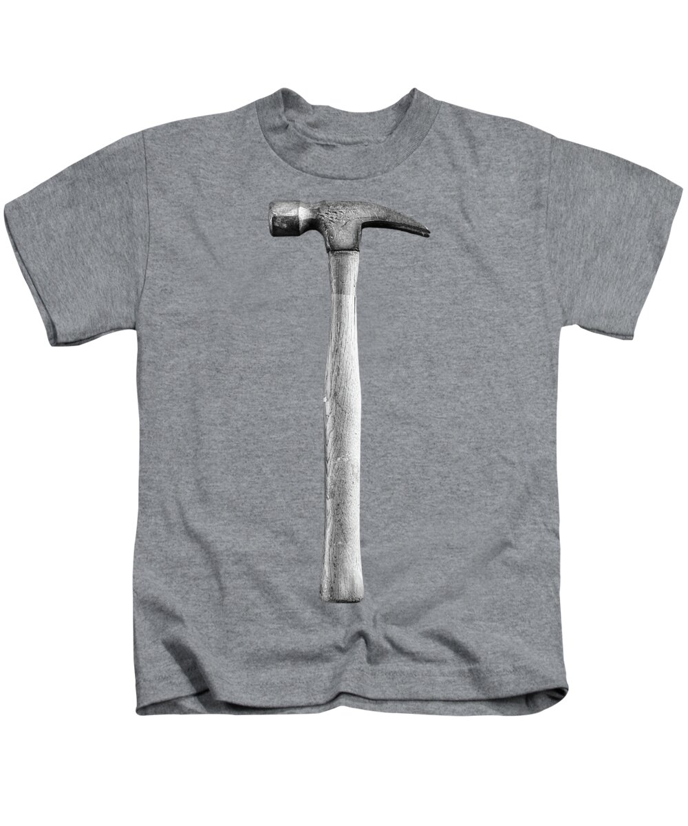 Art Kids T-Shirt featuring the photograph Framing Hammer L by YoPedro