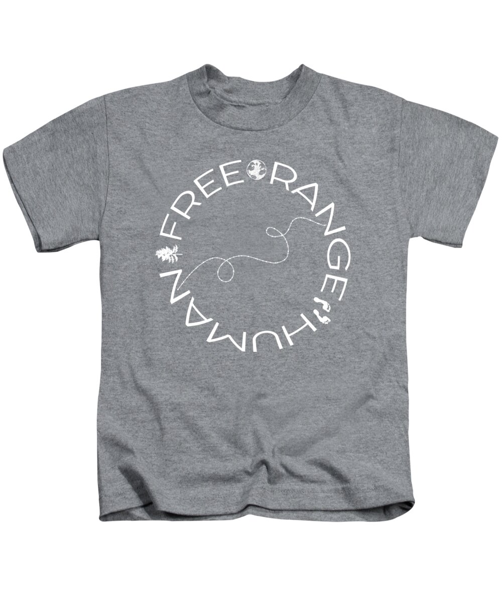 Free Range Kids T-Shirt featuring the digital art Free Range Human Circle by Heather Applegate