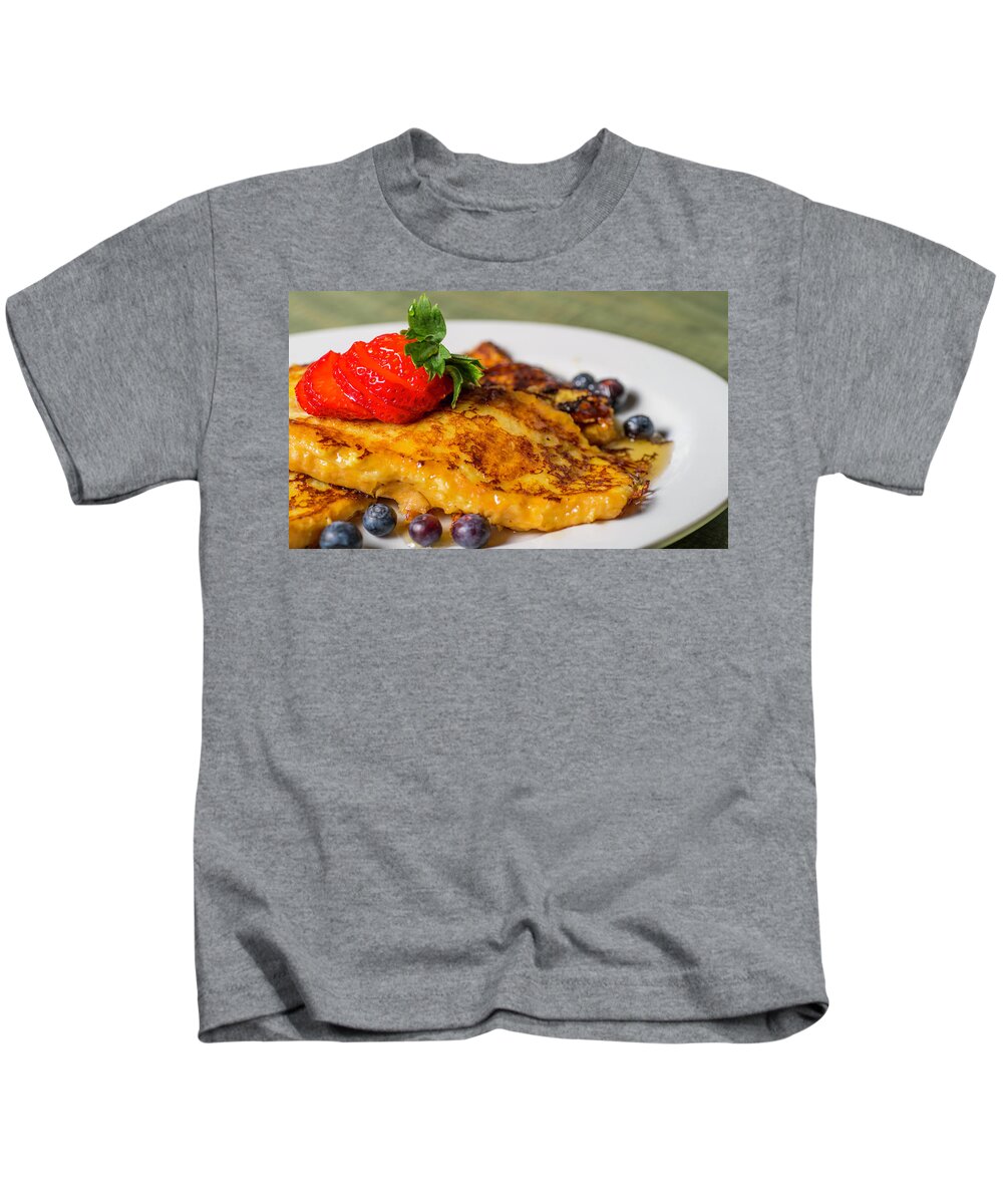Food Kids T-Shirt featuring the photograph French Toast by Ryan Smith