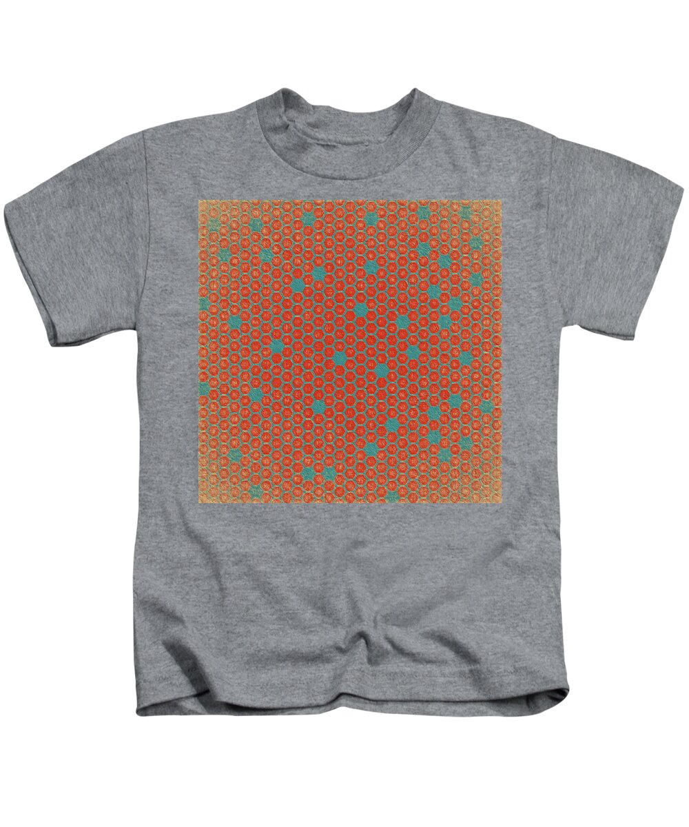 Abstract Kids T-Shirt featuring the digital art Geometric 1 by Bonnie Bruno