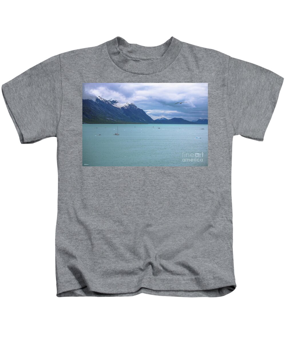 Glacier Bay National Park Kids T-Shirt featuring the photograph Glacier Bay Alaska Two by Veronica Batterson