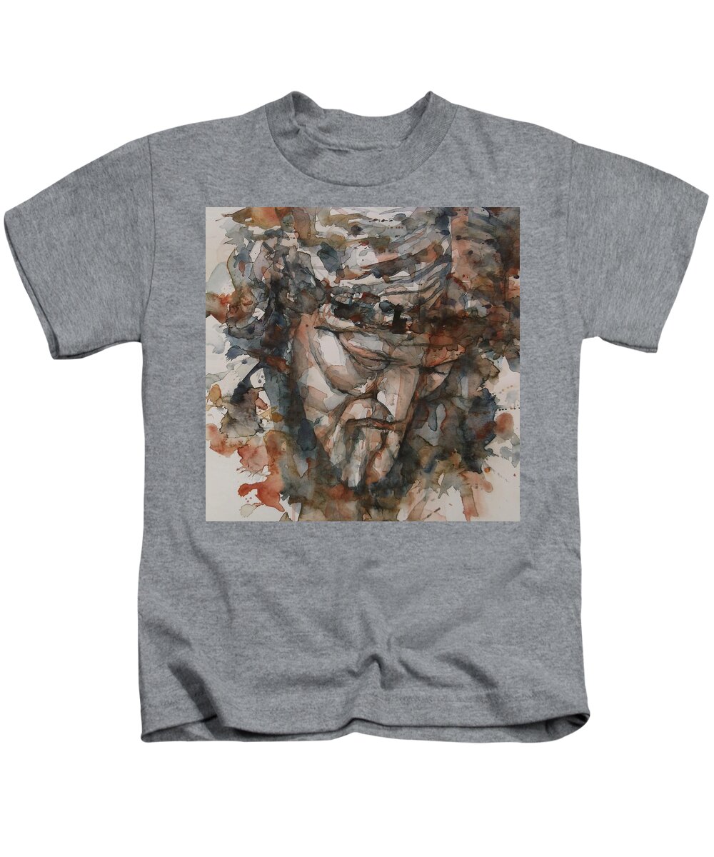 God Kids T-Shirt featuring the painting God is Great by Paul Lovering