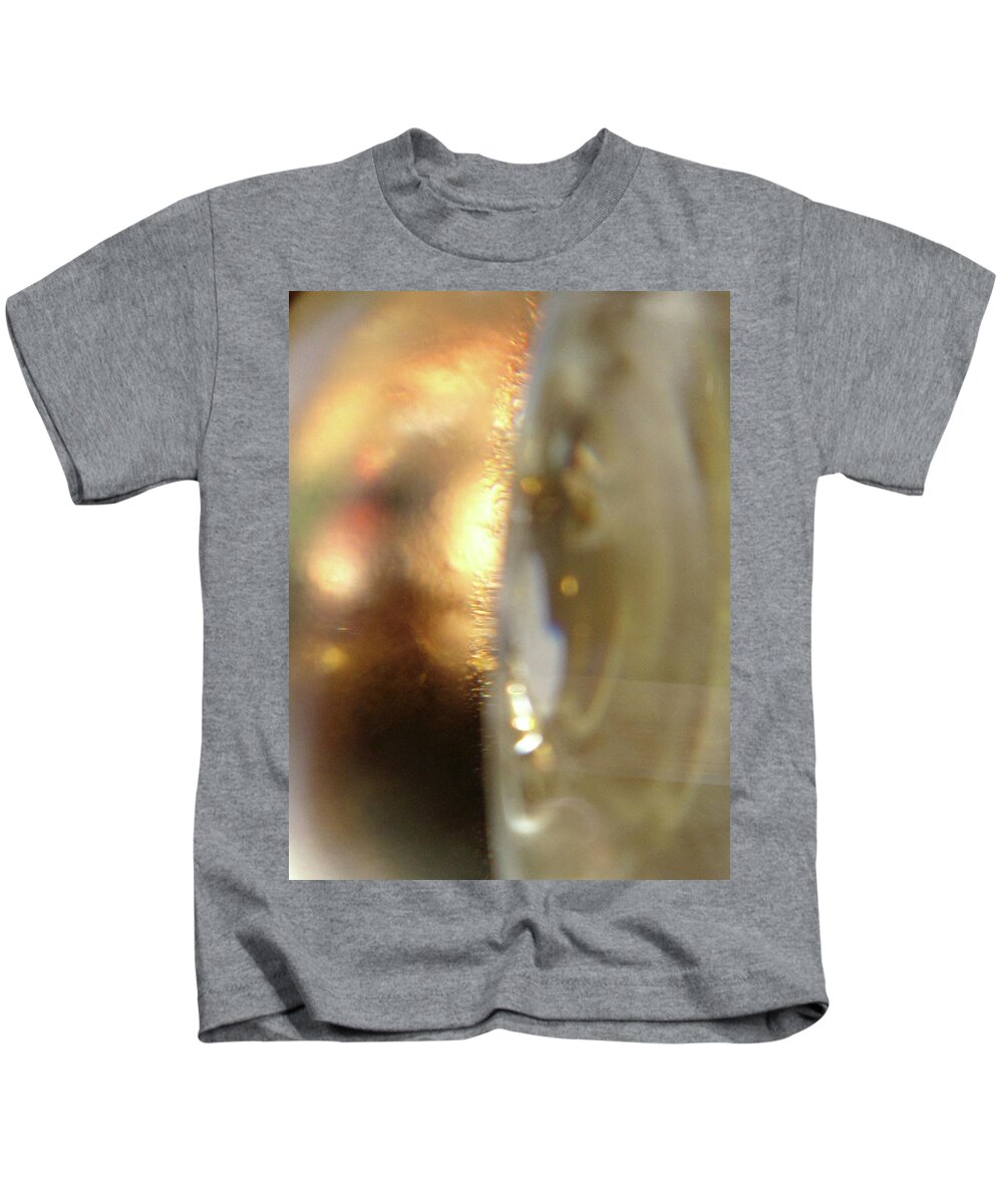Contemporary Kids T-Shirt featuring the photograph Gold Filigree by Kathy Corday