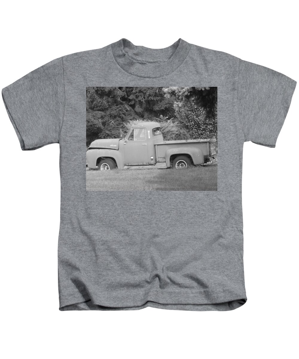 Truck Kids T-Shirt featuring the photograph Grounded Pickup by Pharris Art