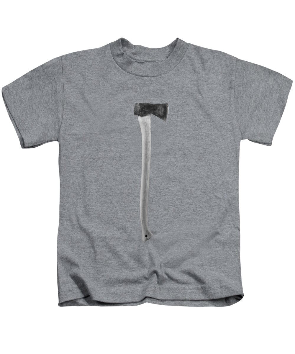 Axe Kids T-Shirt featuring the photograph Hand Forged Axe II by YoPedro