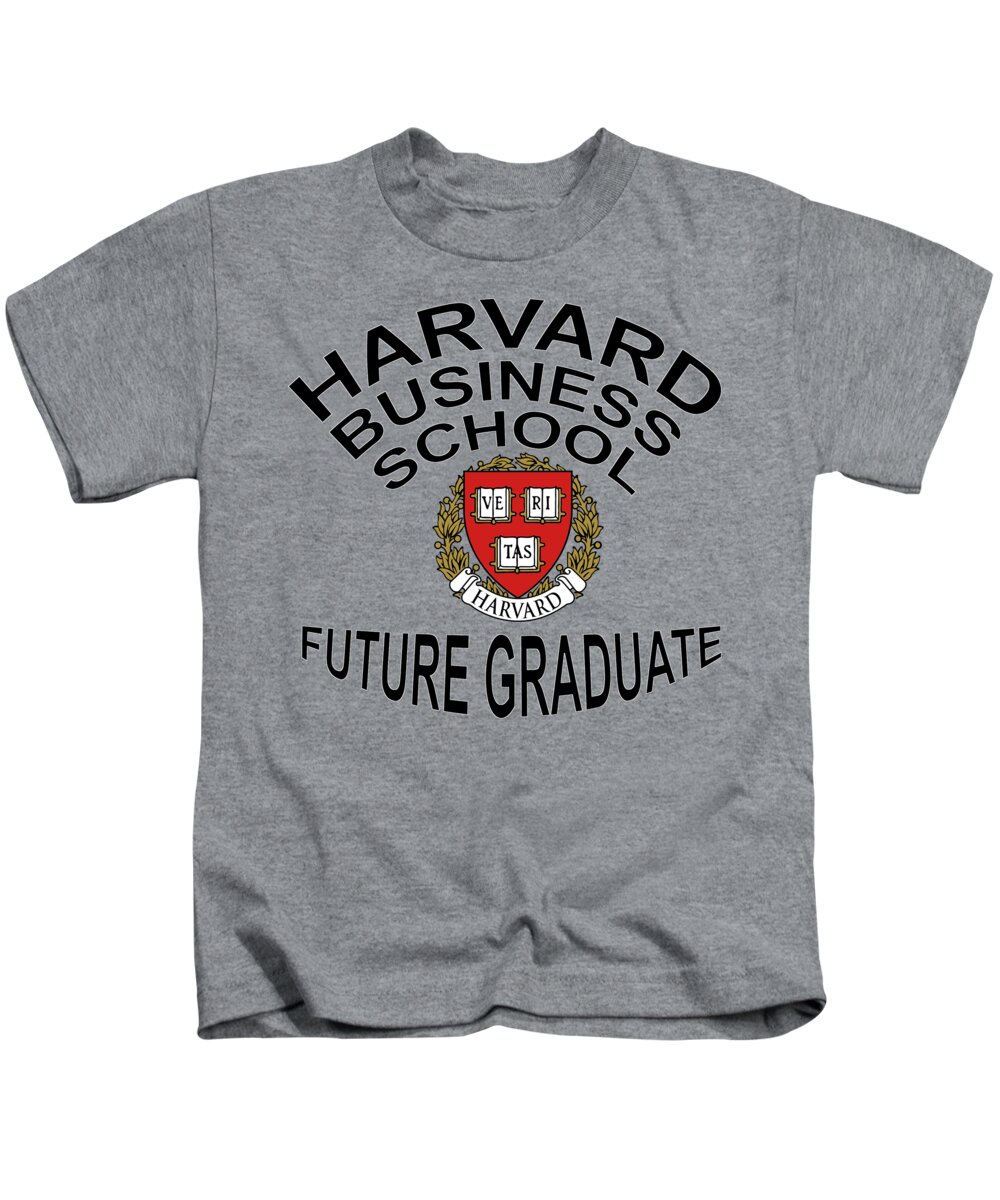 Harvard Kids T-Shirt featuring the digital art Harvard Business School Future Graduate by Movie Poster Prints