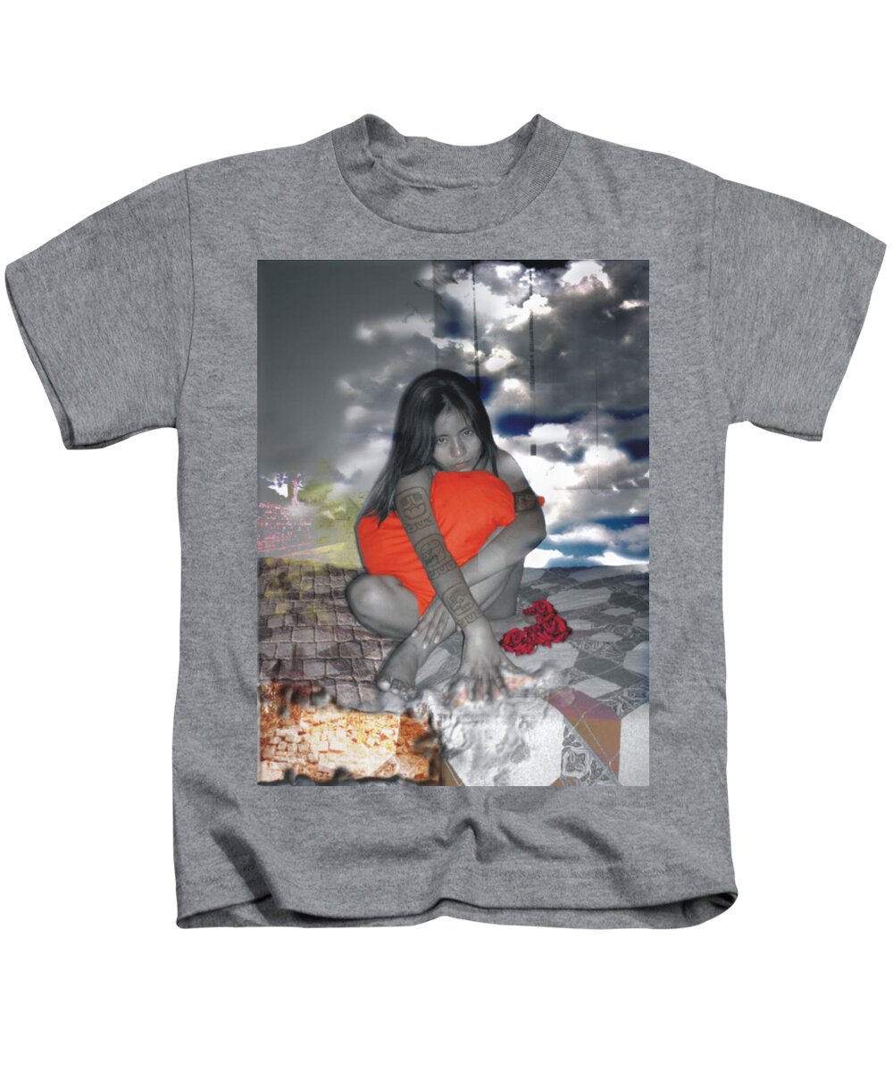 Digital Art Kids T-Shirt featuring the photograph Hechicera by Carlos Paredes Grogan