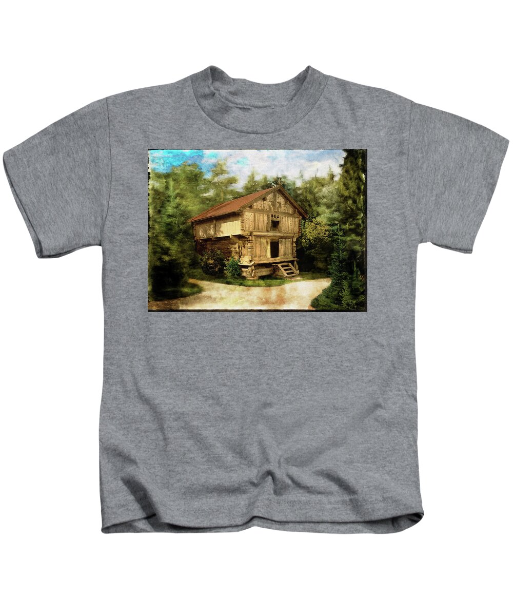 House In Norway Kids T-Shirt featuring the photograph House in Norway by Carlos Diaz