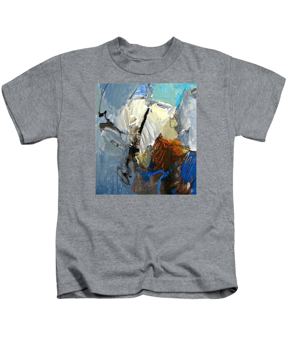 Abstract Paintings Kids T-Shirt featuring the painting Hydra- Igneous Flame by Cliff Spohn