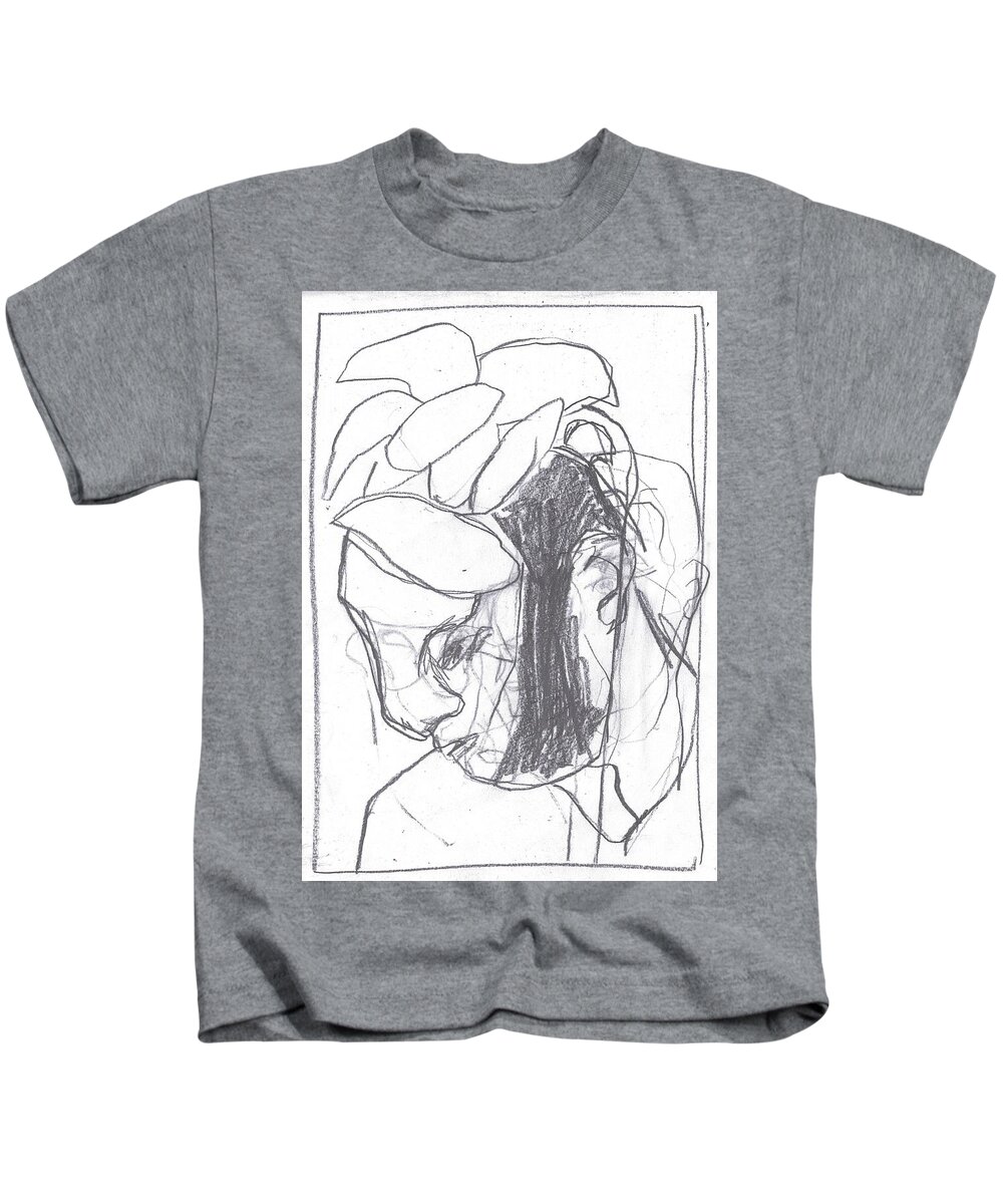 Sketch Kids T-Shirt featuring the drawing I was born in a mine 8 by Edgeworth Johnstone