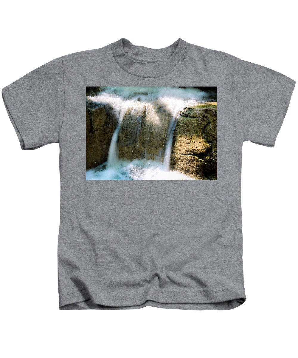 Waterfall Kids T-Shirt featuring the photograph In the Pit by Alison Frank