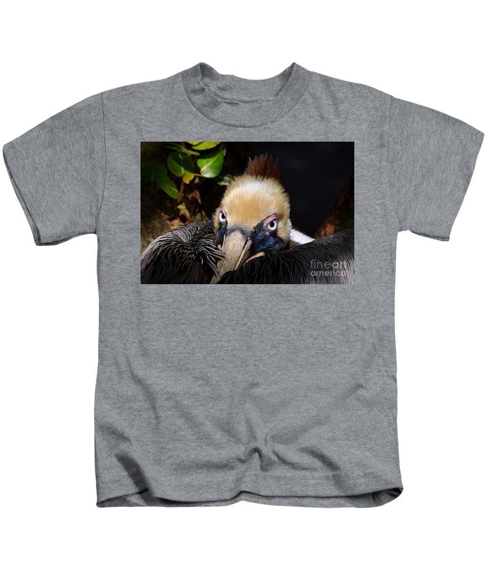 Pelican Kids T-Shirt featuring the photograph In Your Watch by Lorenzo Cassina