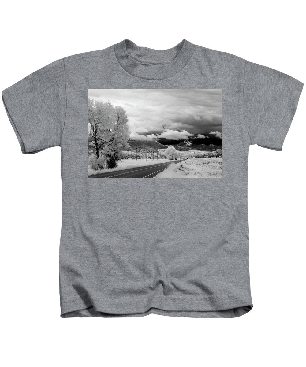 Ir Kids T-Shirt featuring the photograph Invisible Drive by Brian Duram