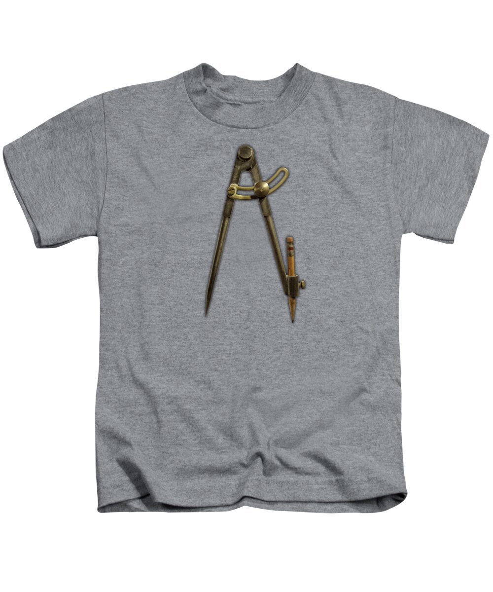 Mechanical Kids T-Shirt featuring the photograph Iron Compass by YoPedro