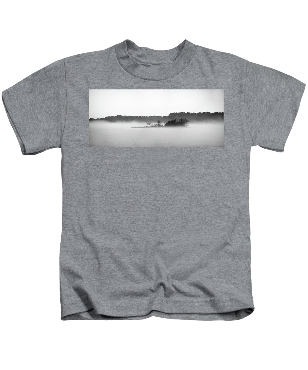 Fog Kids T-Shirt featuring the photograph Island In The Fog by Todd Aaron