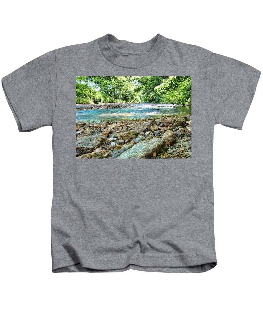 Jemerson Kids T-Shirt featuring the photograph Jemerson Creek by Cricket Hackmann