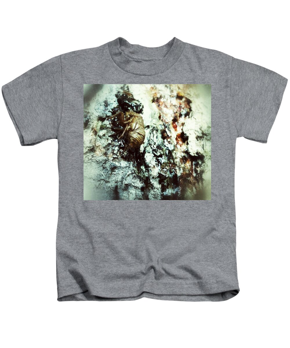 Bug Kids T-Shirt featuring the photograph Just a Shell by Robert Knight