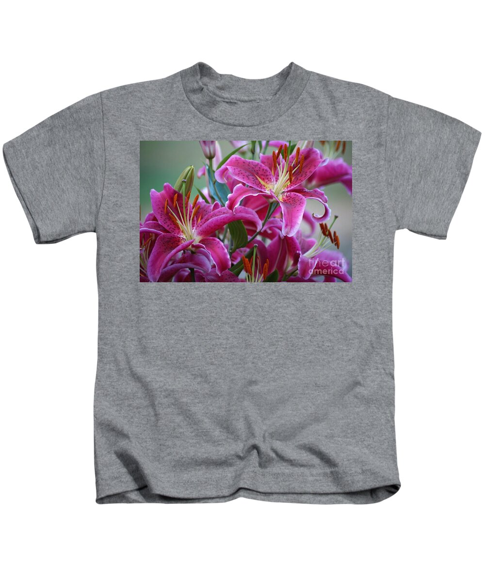 Lillies Kids T-Shirt featuring the photograph K and D Lilly 4 by Merle Grenz