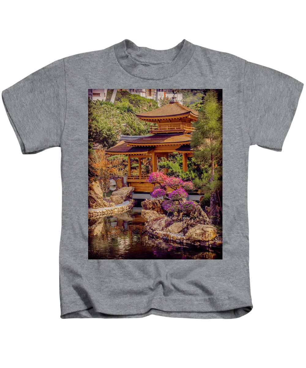 Architecture Kids T-Shirt featuring the photograph Kowloon - Too Perfect by Mark Forte
