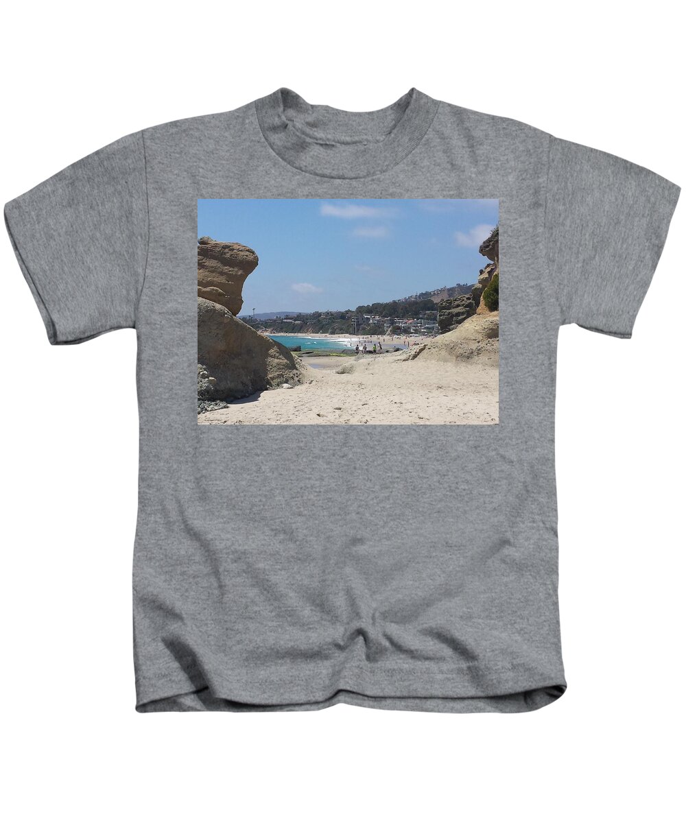 Seascape Beach Kids T-Shirt featuring the photograph Laguna Beach by Robert Howard