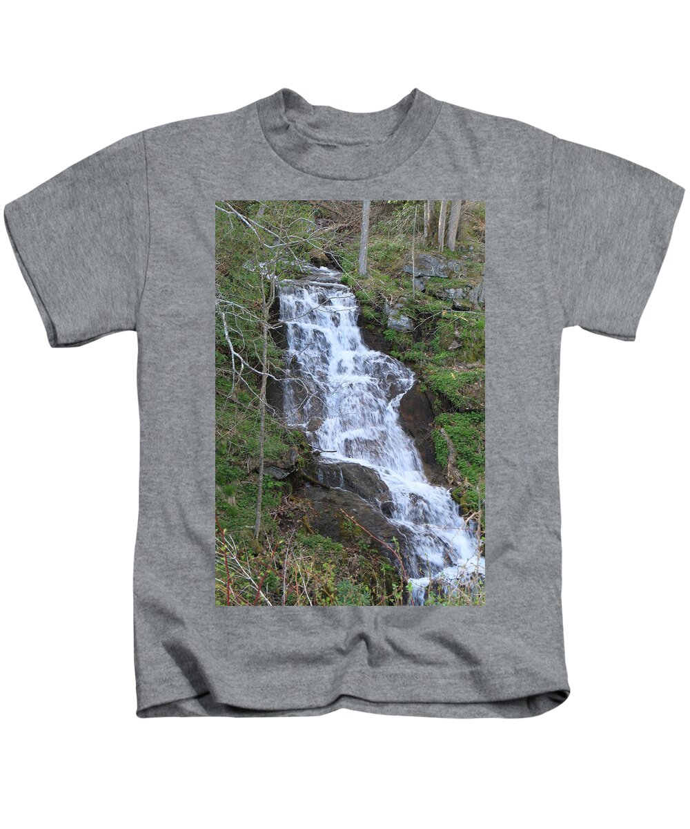 Waterfall Kids T-Shirt featuring the photograph Land of Waterfalls by Karen Ruhl