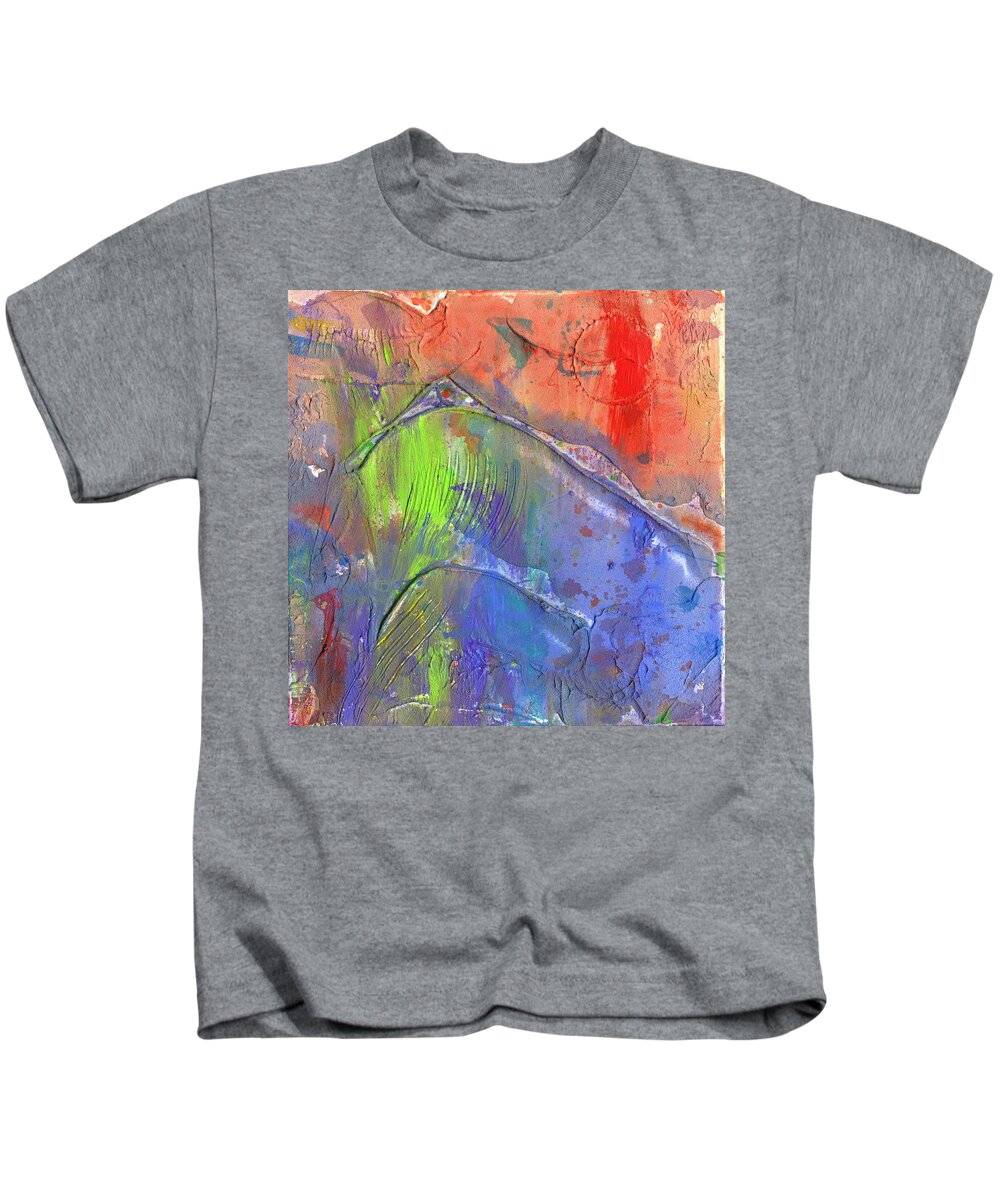 Landslide Kids T-Shirt featuring the painting Landslide by Phil Strang