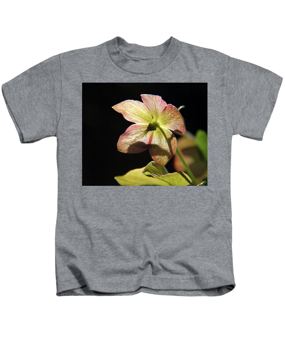 Lenten Rose Kids T-Shirt featuring the photograph Lenten Rose by Allen Nice-Webb