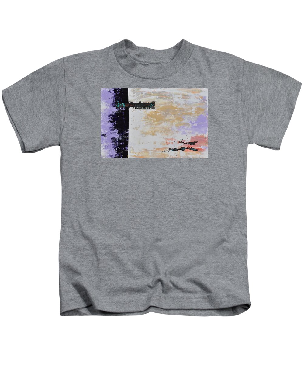 Acrylics Kids T-Shirt featuring the painting Light of Dawn by Eduard Meinema