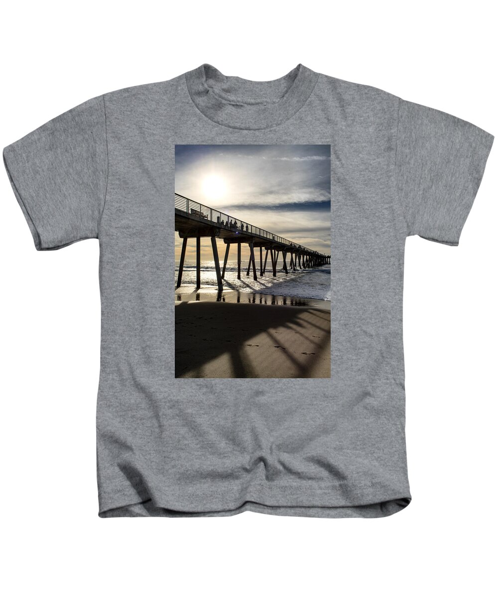 Pier Kids T-Shirt featuring the photograph Light of the Pier by Michael Hope