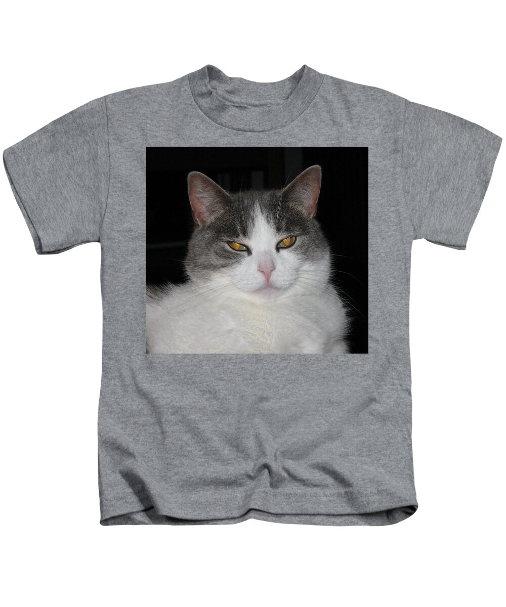 Cats Kids T-Shirt featuring the photograph Lily's Diamonds by Richard Stanford