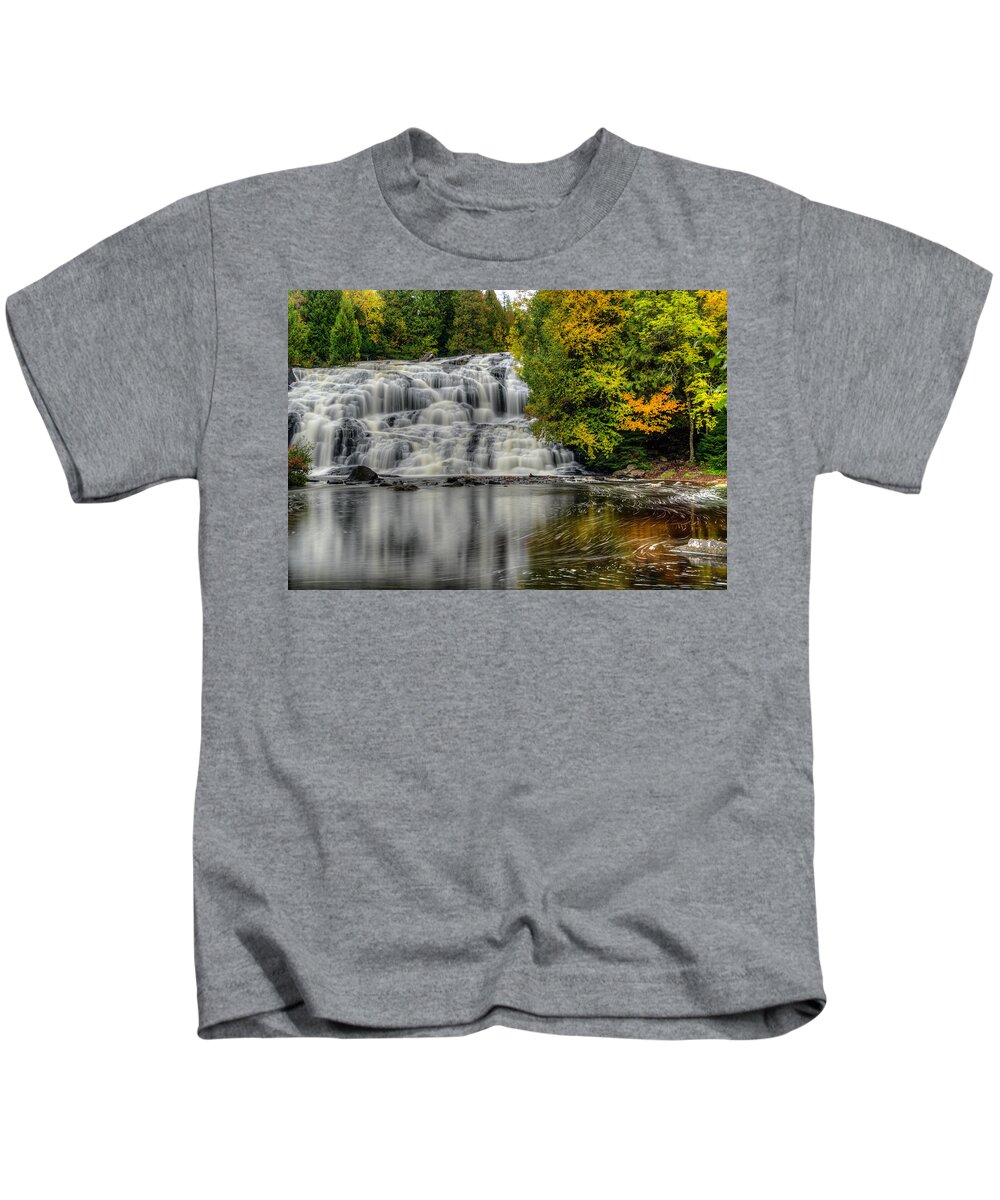 Water Falls Kids T-Shirt featuring the photograph Lower Bond Falls by John Roach