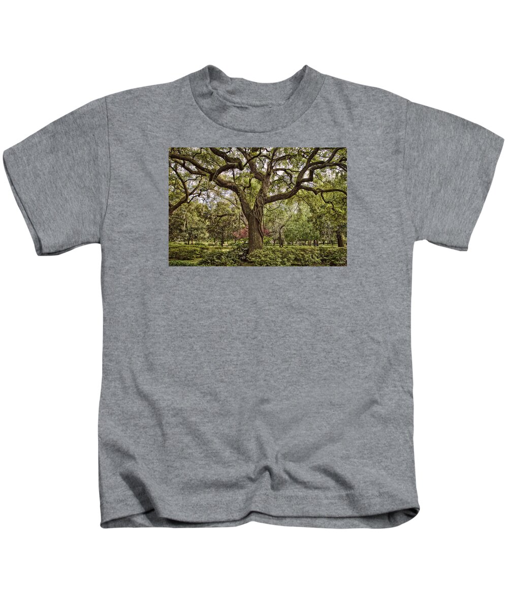 Forsythe Park Kids T-Shirt featuring the photograph Magic Oak by Diana Powell