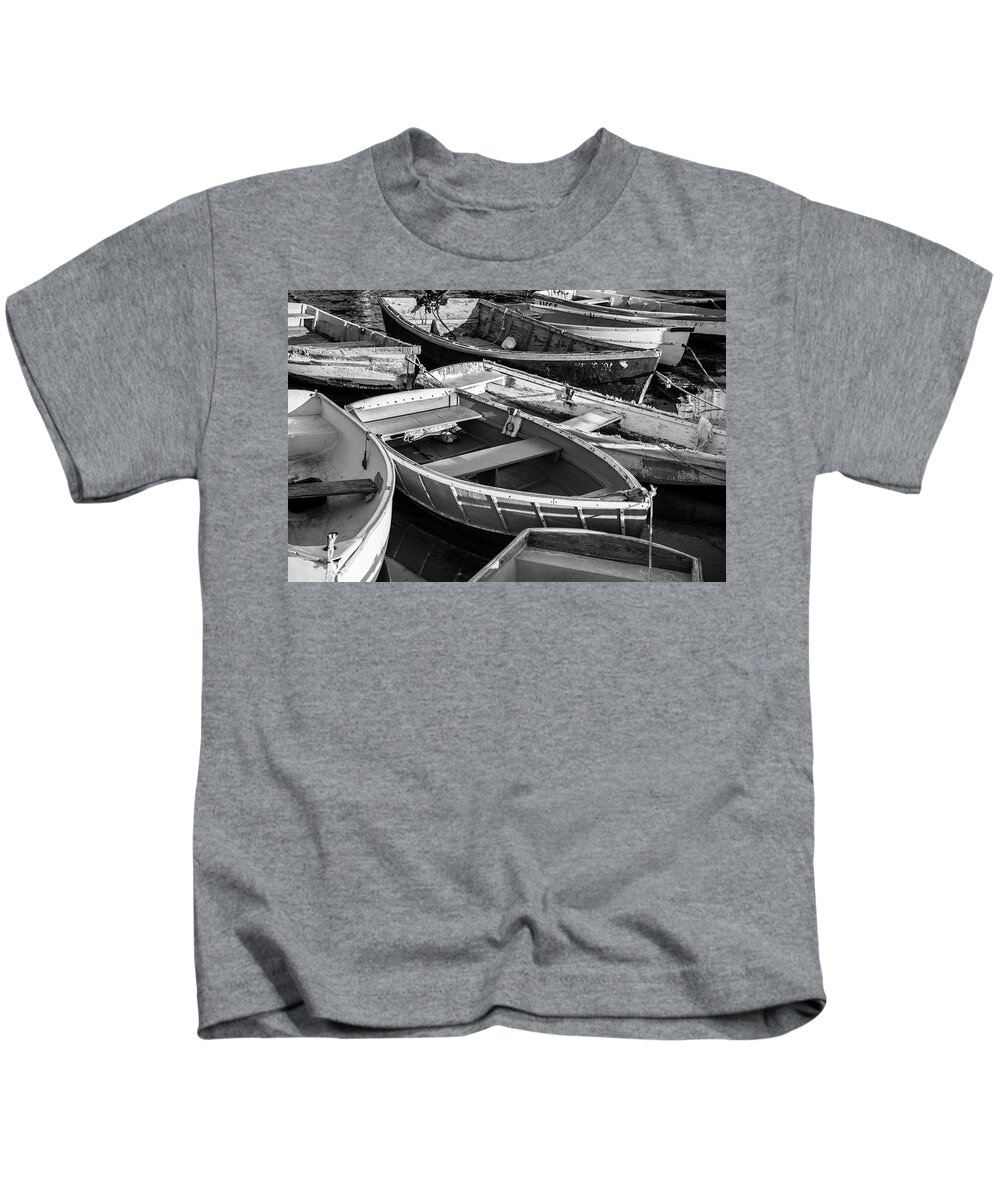 Maine Kids T-Shirt featuring the photograph Maine Boats by Ranjay Mitra