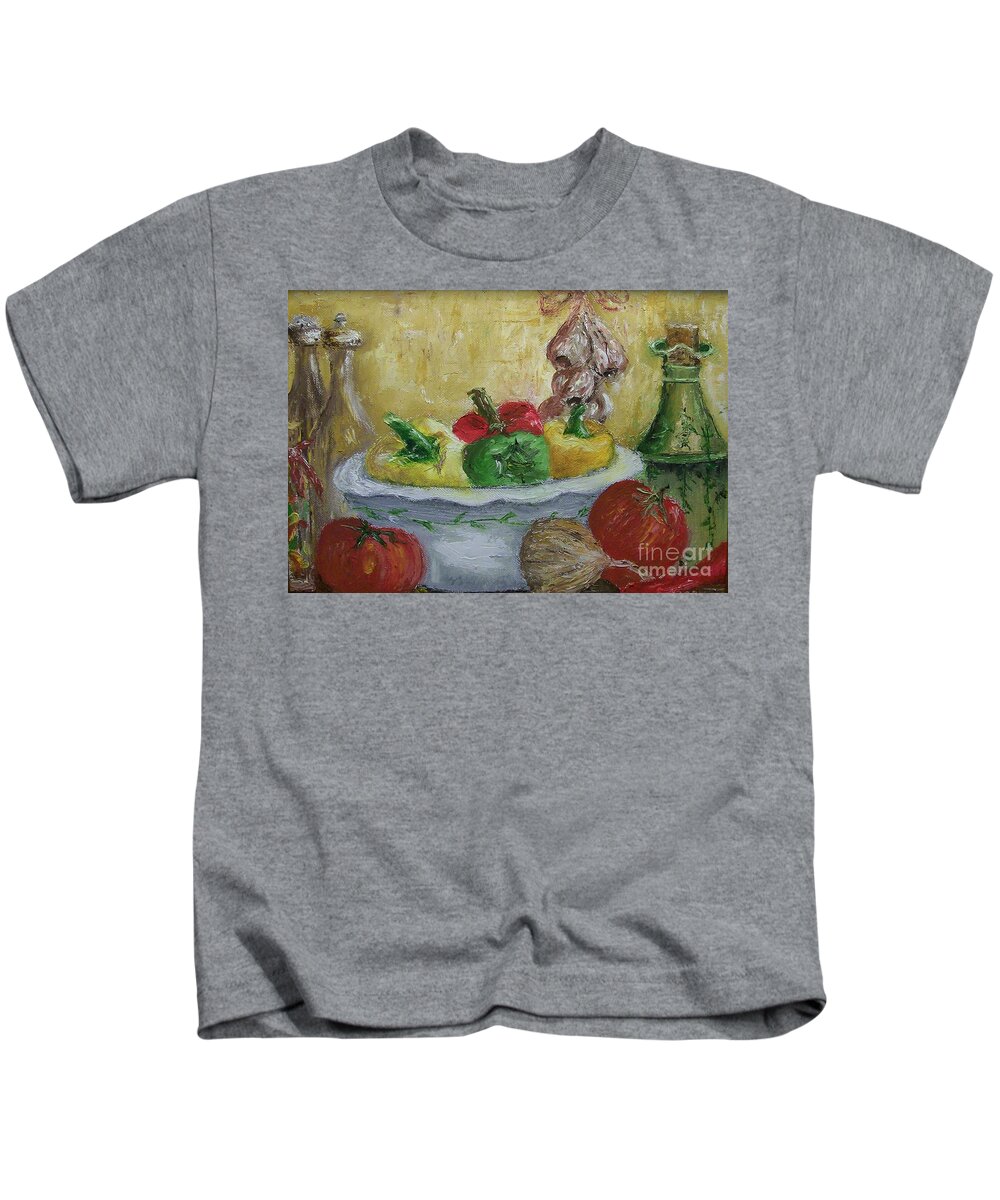Still Life Kids T-Shirt featuring the painting Mama by Stephen King